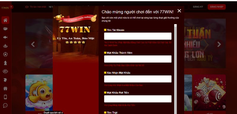 77WIN Thương hiệu nhà cái uy tín hàng đầu tại Châu Á 4 Top 10+ Nhà Cái Uy Tín Nhất 2025 Dành Cho Bet Thủ Việt Thao Tác Tạo Tài Khoản Cực Đơn Giản Và Dễ Dàng