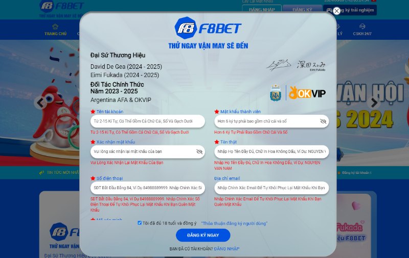 F8BET Khám phá thế giới giải trí mới tại Việt Nam 4 Top 10+ Nhà Cái Uy Tín Nhất 2025 Dành Cho Bet Thủ Việt Tạo Tài Khoản Đơn Giản Nhà Cái F8BET