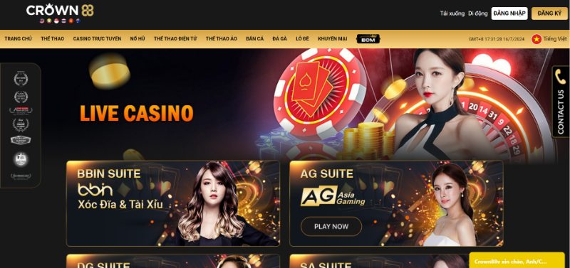 Crown88 Nhà cái cá cược hàng đầu tới từ đảo quốc sư tử 3 Top 10+ Nhà Cái Uy Tín Nhất 2025 Dành Cho Bet Thủ Việt Siêu Phẩm Live Casino Mang Tới Đa Dạng Những Trò Chơi Hấp Dẫn